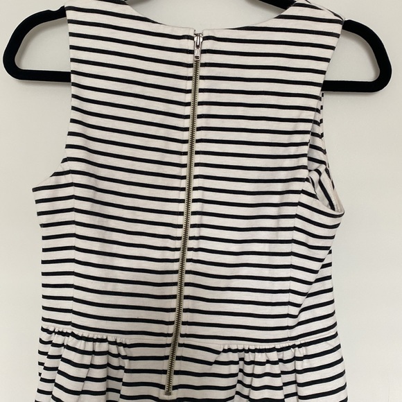 J. Crew White and Black Stripe Sleeveless Dress with Pockets - Picture 13 of 13